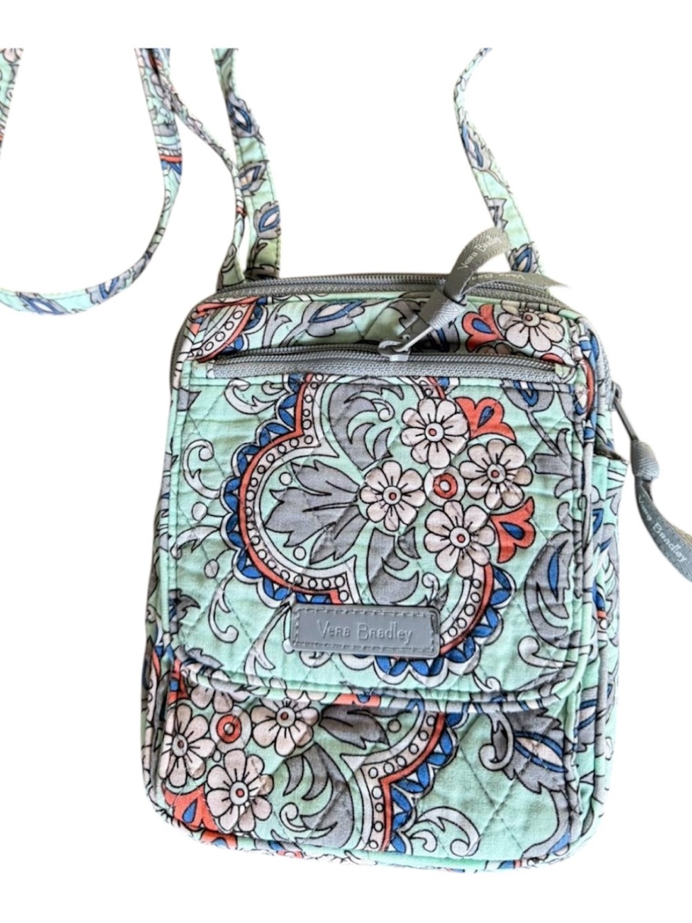 Vera Bradley Lighten Up Mini Hipster Crossbody Fan Flowers EUC